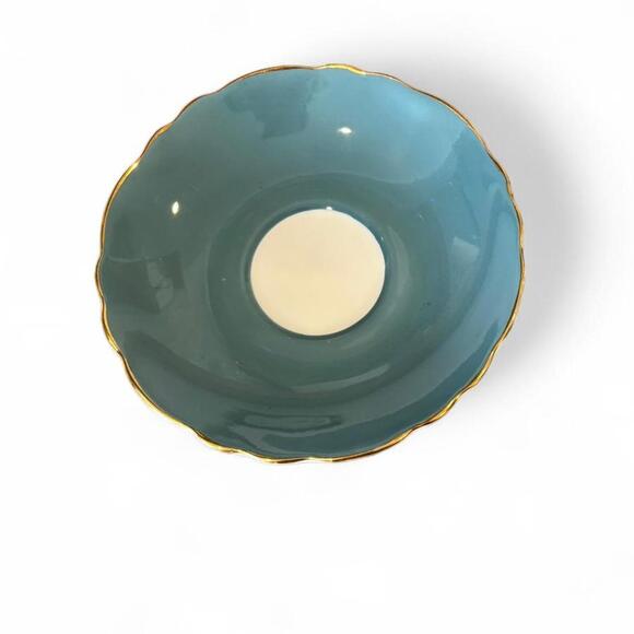 Vintage Crown Staffordshire Teal Blue - Picture 4 of 7